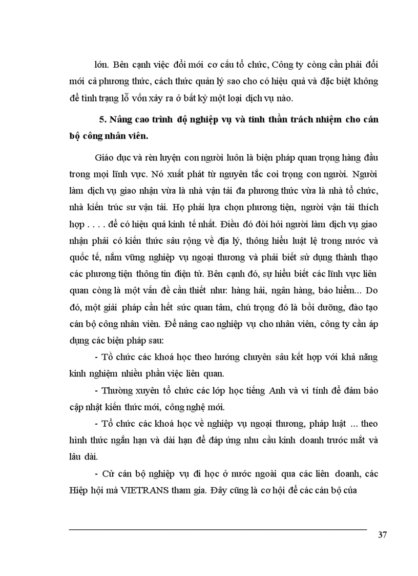 image for page Tình hình hoạt động kinh doanh dịch vụ giao nhận kho vận tại Vietrans