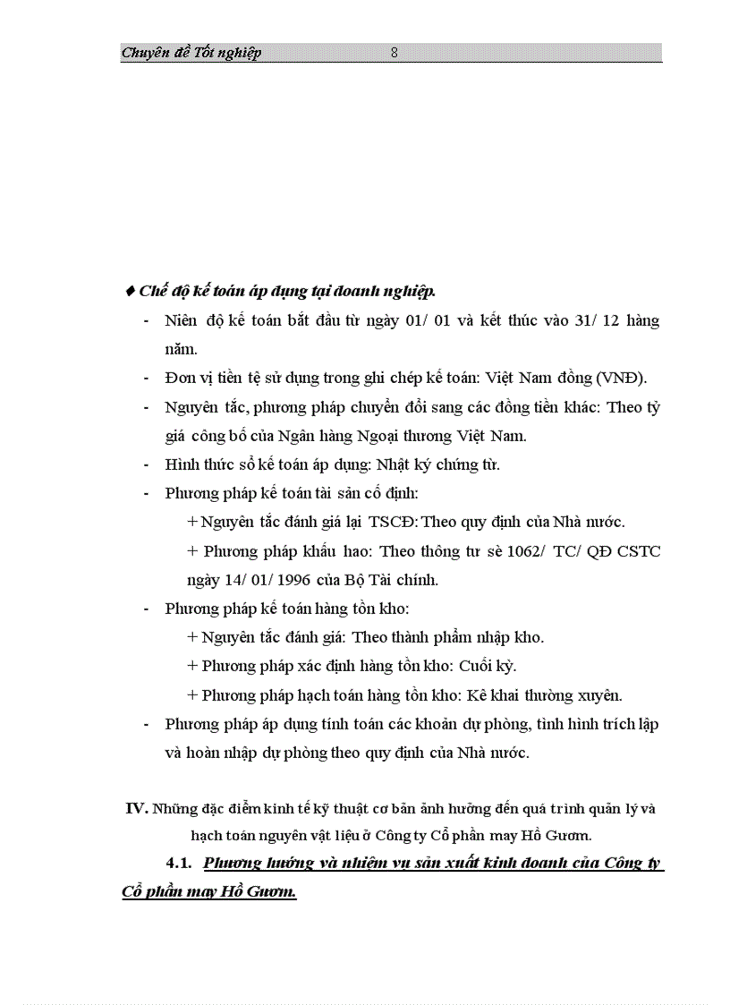 image for page Tổ chức công tác hạch toán nguyên vật liệu ở Công ty Cổ phần may Hồ Gươm 1