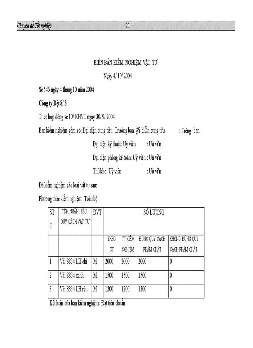 image for page Tổ chức công tác hạch toán nguyên vật liệu ở Công ty Cổ phần may Hồ Gươm 1