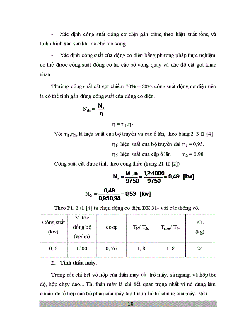 image for page Tính toán và thiết kế qui trình công nghệ chế tạo thân máy