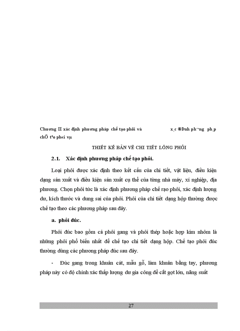 image for page Tính toán và thiết kế qui trình công nghệ chế tạo thân máy