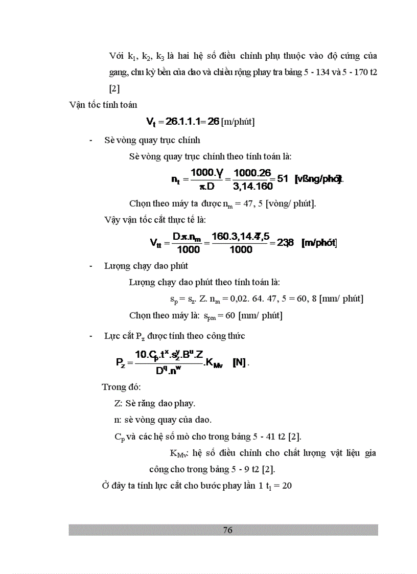 image for page Tính toán và thiết kế qui trình công nghệ chế tạo thân máy