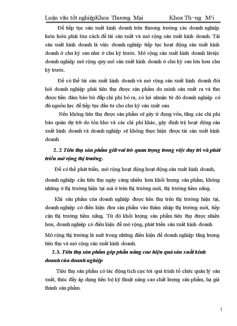 image for page Một số biện pháp đẩy mạnh hoạt động tiêu thụ sản phẩm ở công ty thực phẩm miền Bắc 1