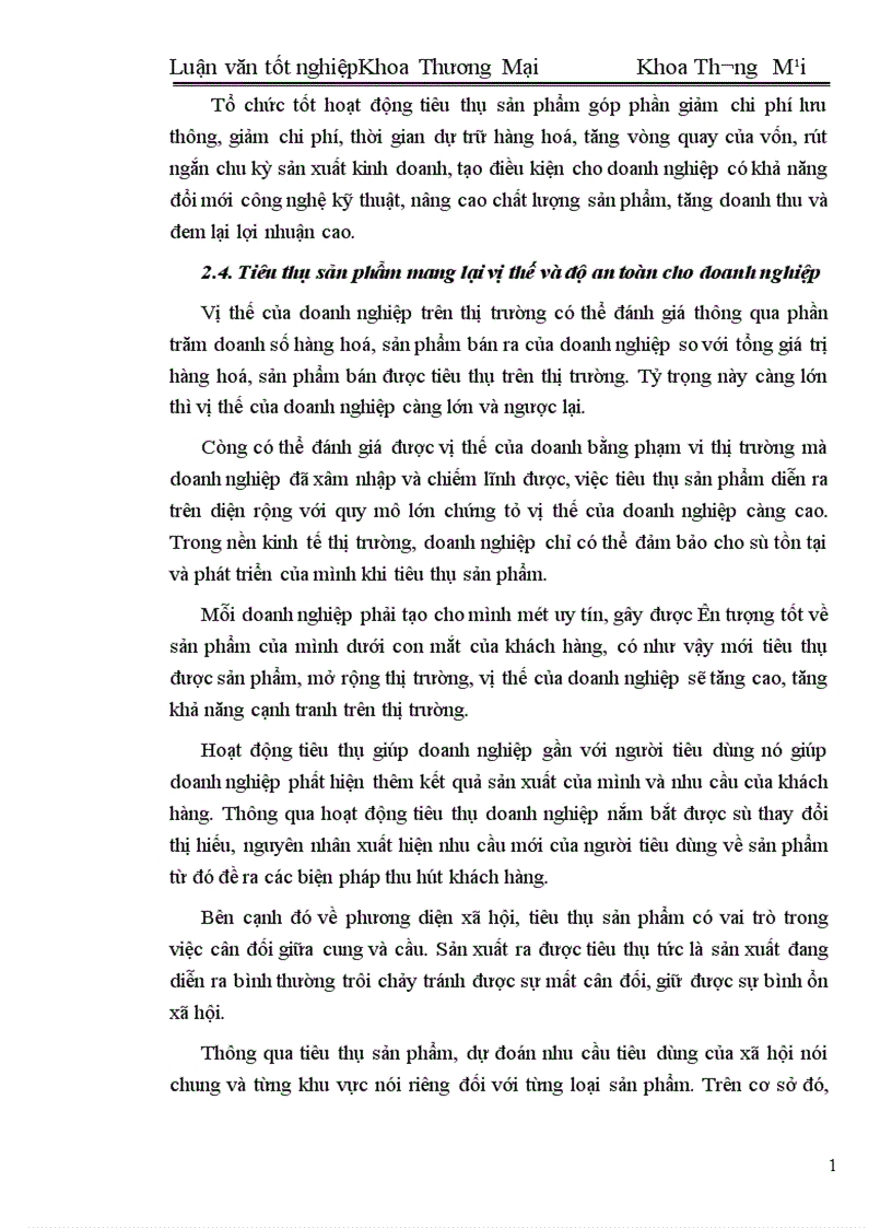 image for page Một số biện pháp đẩy mạnh hoạt động tiêu thụ sản phẩm ở công ty thực phẩm miền Bắc 1