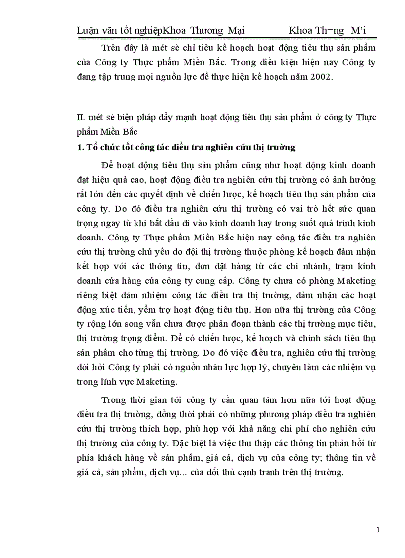image for page Một số biện pháp đẩy mạnh hoạt động tiêu thụ sản phẩm ở công ty thực phẩm miền Bắc 1
