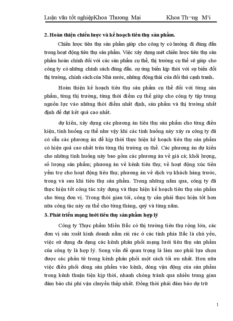 image for page Một số biện pháp đẩy mạnh hoạt động tiêu thụ sản phẩm ở công ty thực phẩm miền Bắc 1