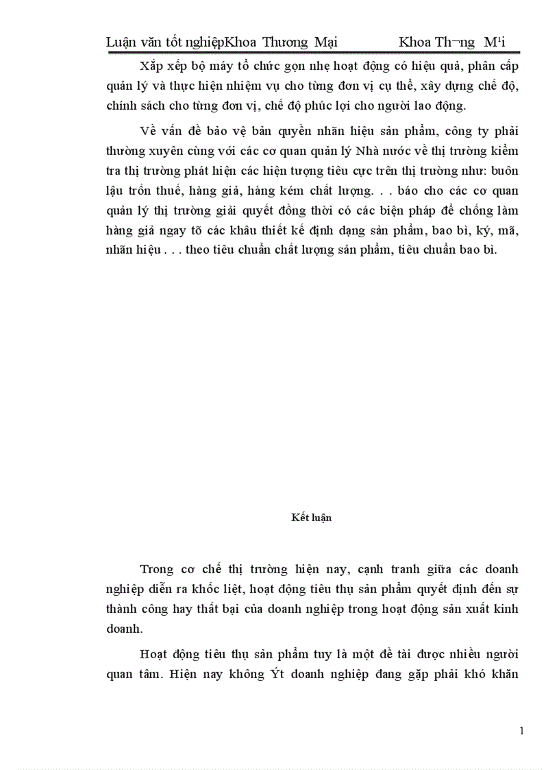 image for page Một số biện pháp đẩy mạnh hoạt động tiêu thụ sản phẩm ở công ty thực phẩm miền Bắc 1