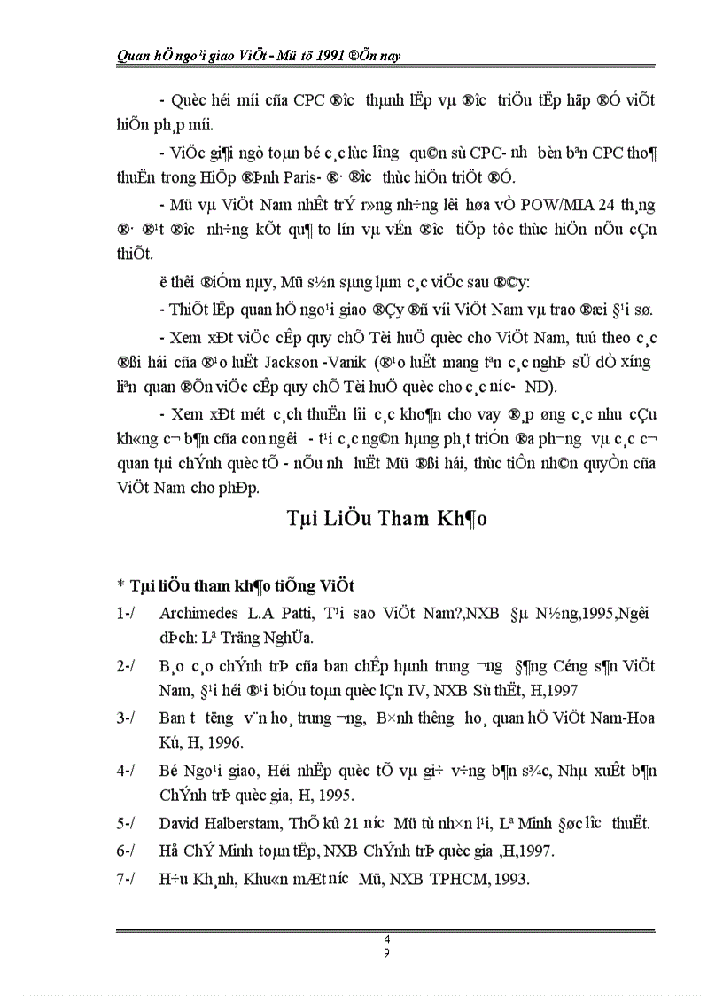 image for page Quan hệ ngoại giao Việt Mỹ từ 1991 đến nay