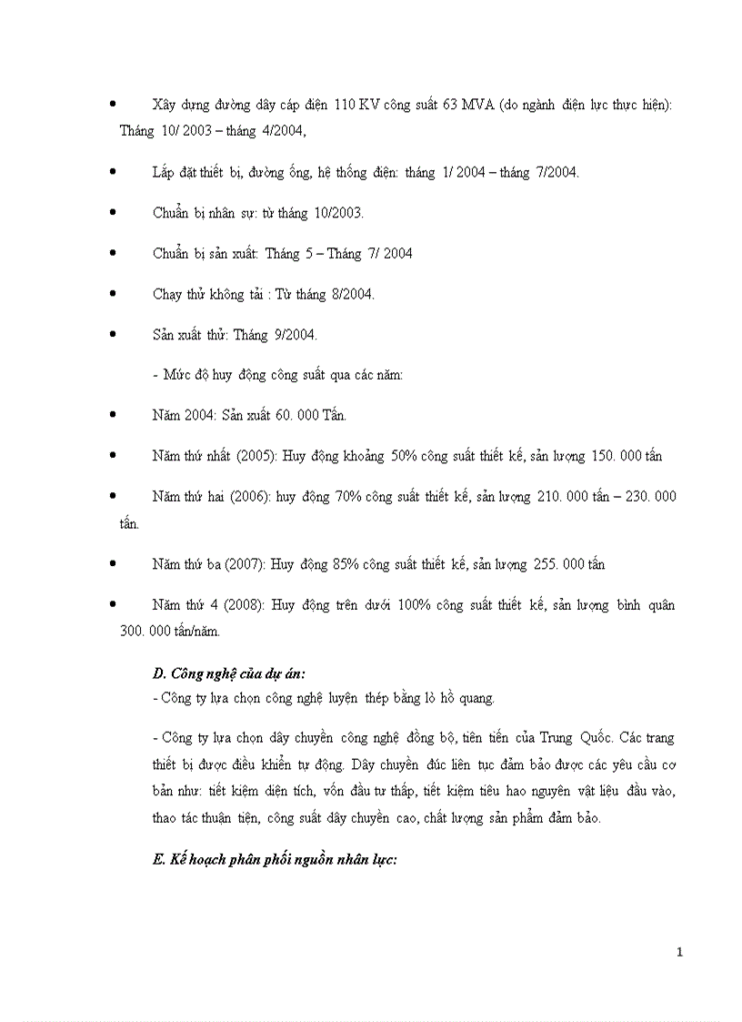 image for page Quản lý dự án Xây dựng nhà máy luyện phôi thép công suất 300 000 tấn năm