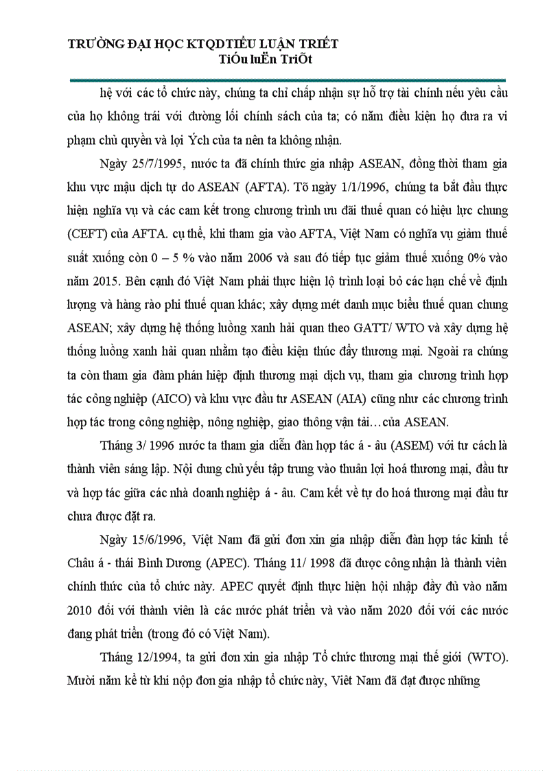 image for page Việt Nam trong xu thế hội nhập và phát triển dưới con mắt triết học 1