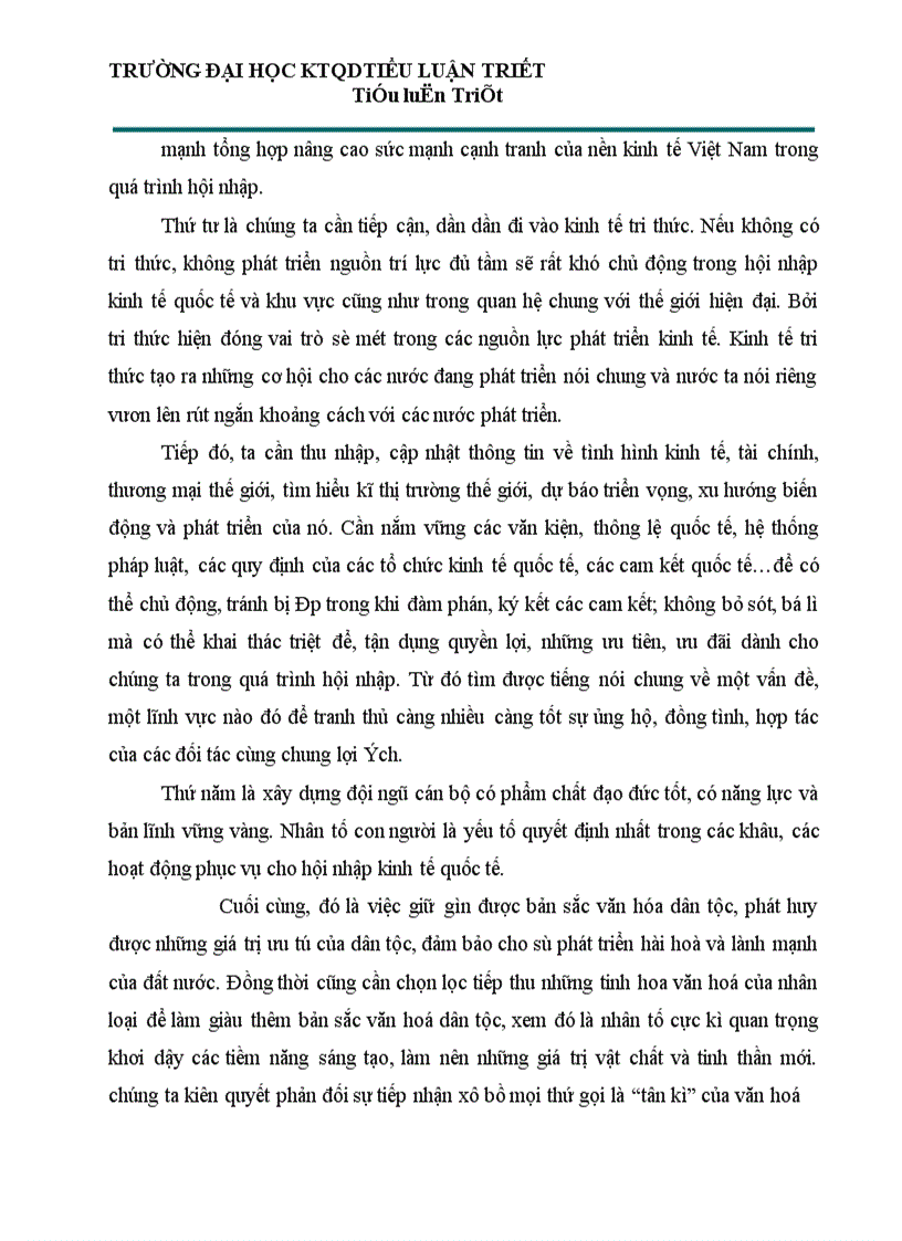 image for page Việt Nam trong xu thế hội nhập và phát triển dưới con mắt triết học 1