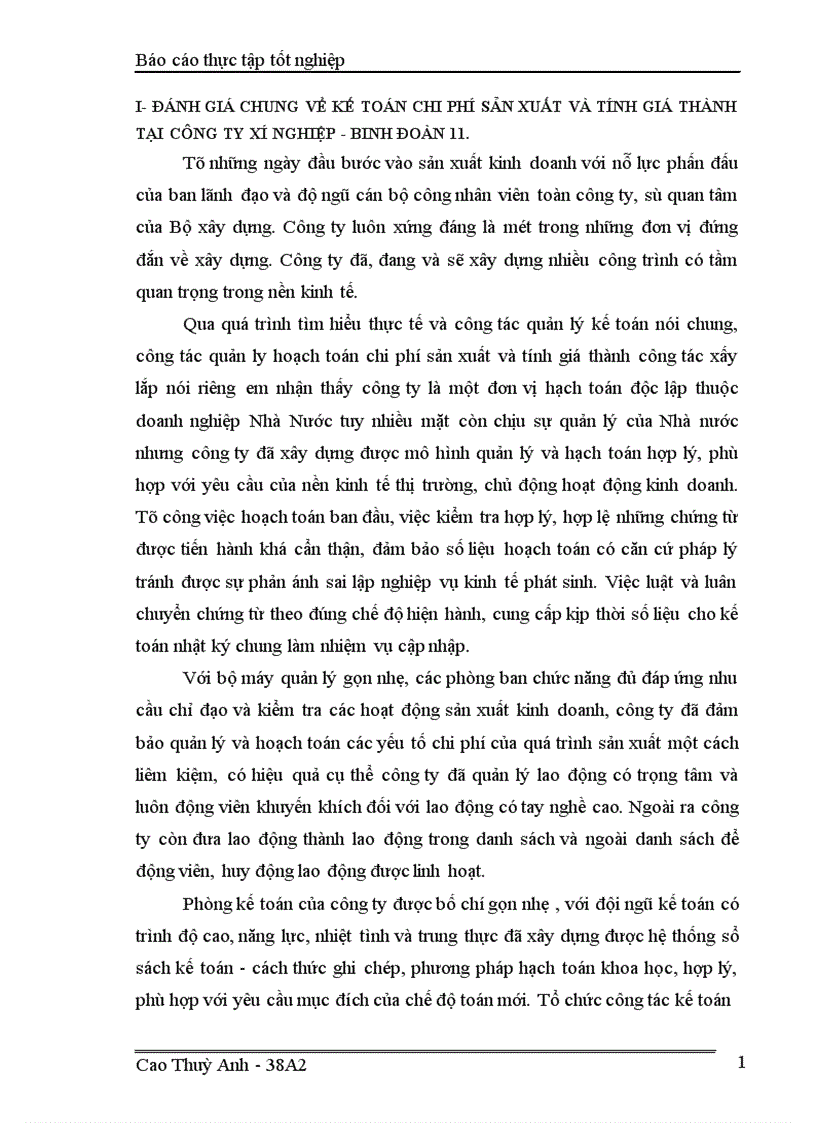 image for page Kế toán chi phí sản xuất và tính giá thành sản phẩm ở Xí nghiệp xây dựng Binh đoàn 11 1