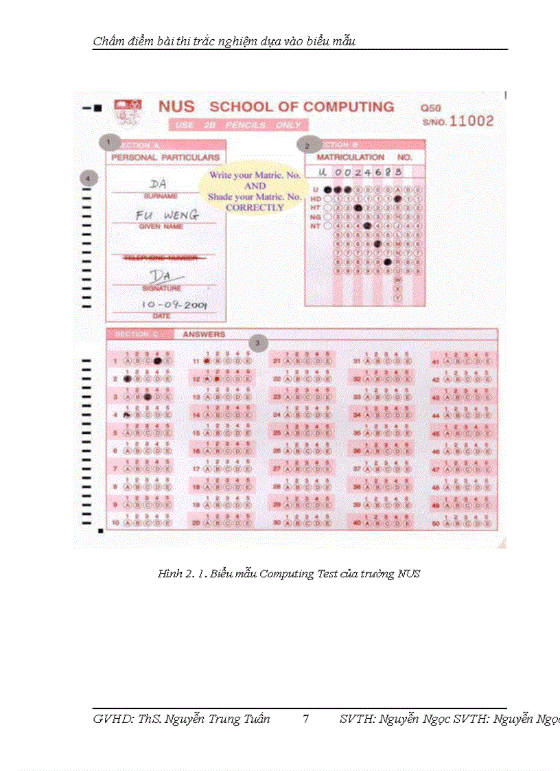 image for page Xây dựng phần mềm chấm điểm bài thi trắc nghiệm dựa vào biểu mẫu