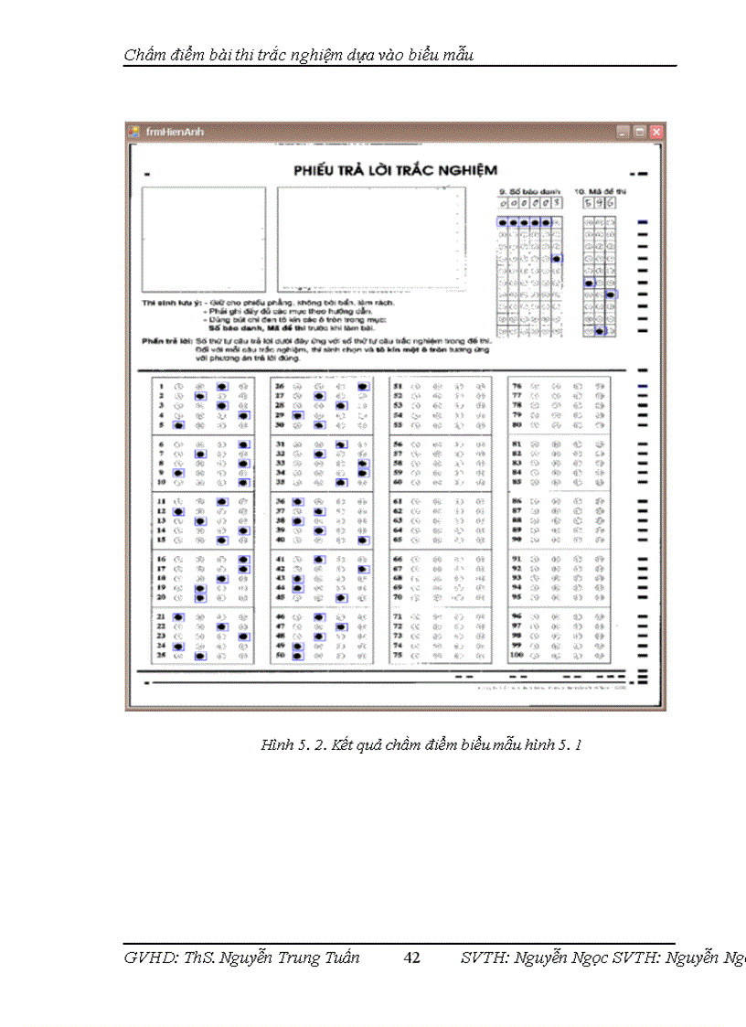 image for page Xây dựng phần mềm chấm điểm bài thi trắc nghiệm dựa vào biểu mẫu