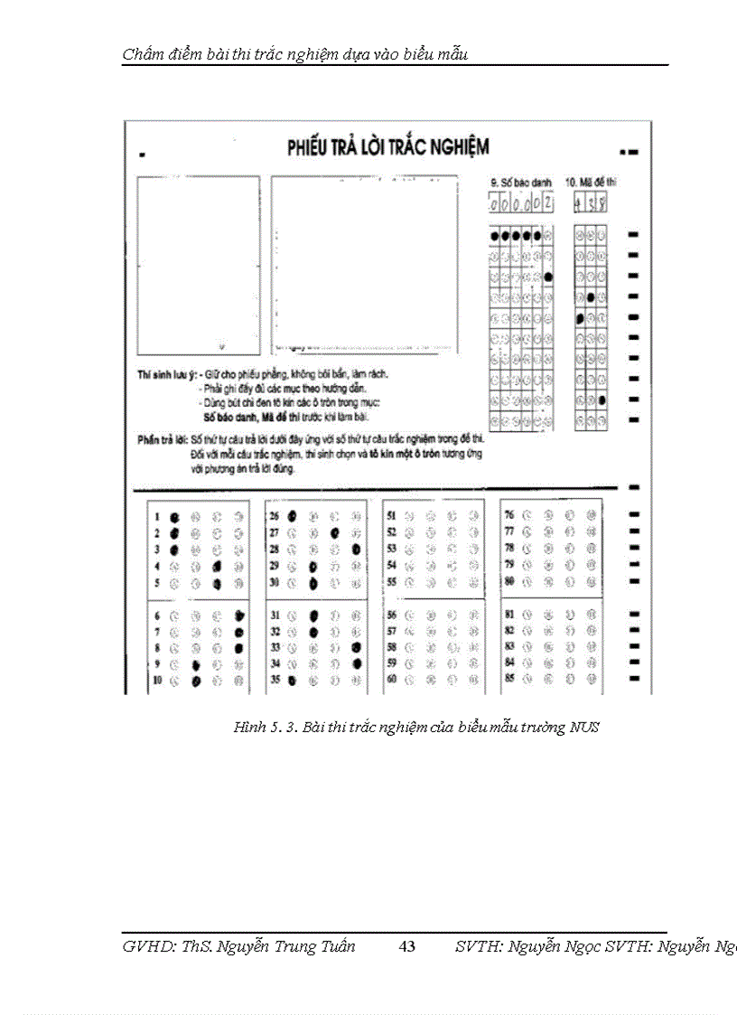 image for page Xây dựng phần mềm chấm điểm bài thi trắc nghiệm dựa vào biểu mẫu