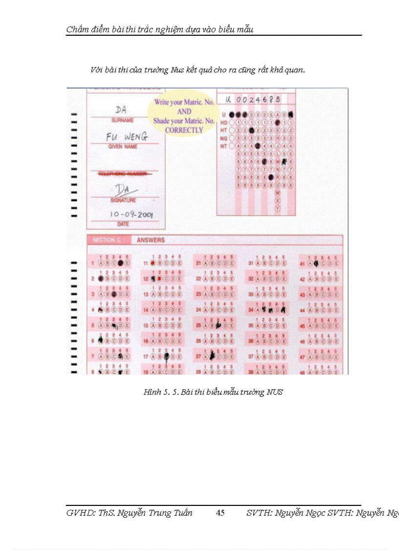 image for page Xây dựng phần mềm chấm điểm bài thi trắc nghiệm dựa vào biểu mẫu