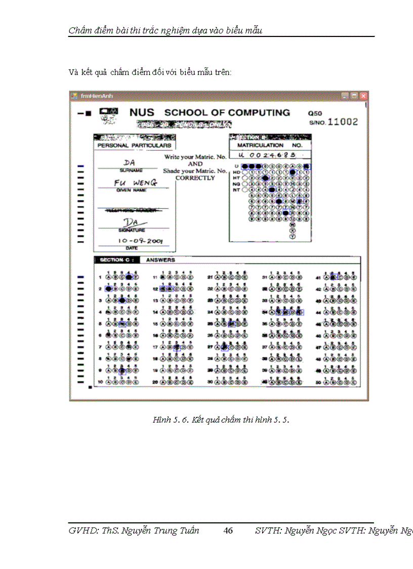 image for page Xây dựng phần mềm chấm điểm bài thi trắc nghiệm dựa vào biểu mẫu