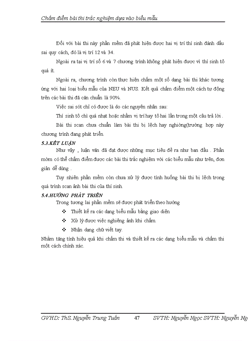 image for page Xây dựng phần mềm chấm điểm bài thi trắc nghiệm dựa vào biểu mẫu