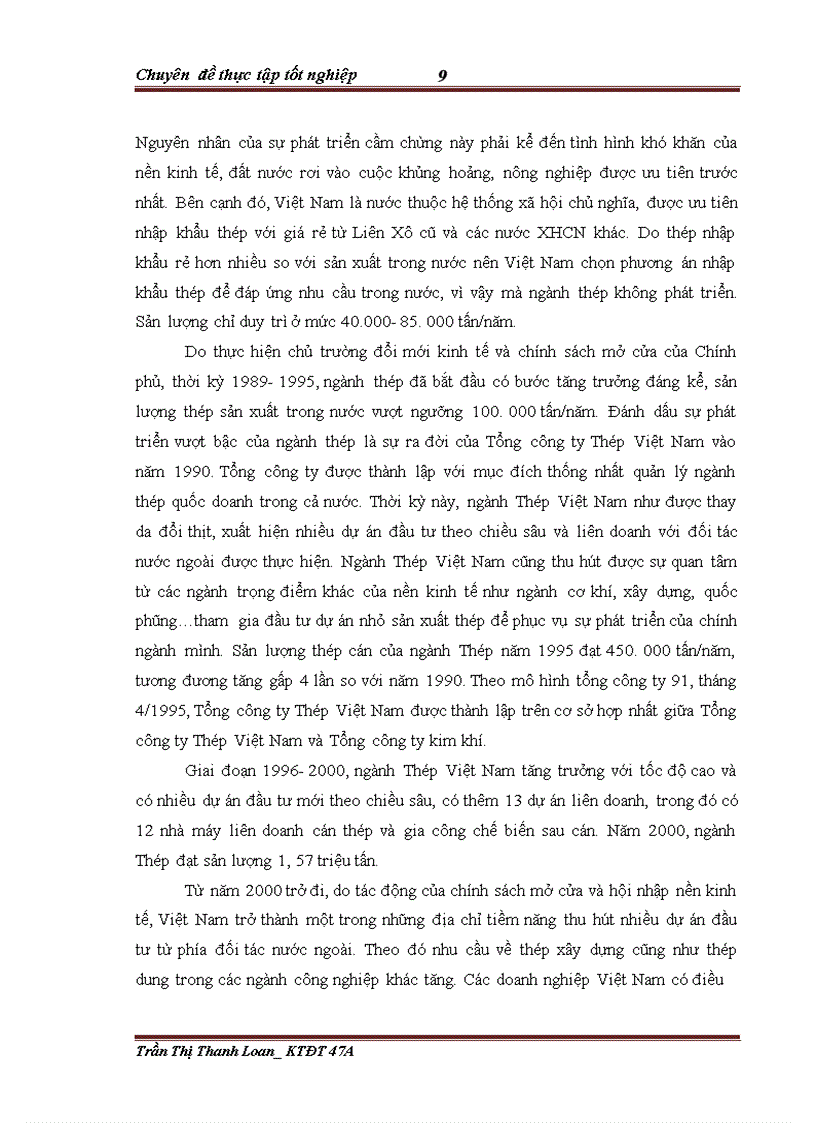image for page Đầu tư nâng cao năng lực cạnh tranh tại Tổng công ty Thép Việt Nam giai đoạn 2004 2008 Thực trạng và giải pháp 1