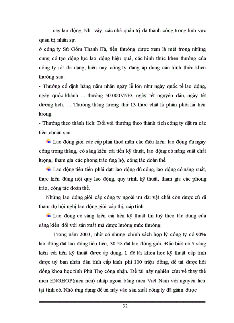 image for page Một số giải pháp nhằm tạo động lực cho người lao động tại công ty Sứ Gốm Thanh Hà 1