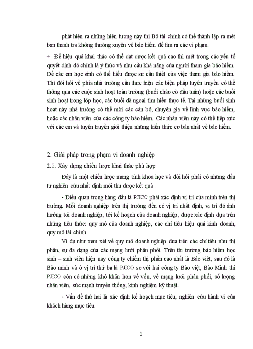 image for page Phân tích thực trạng khai thác nghiệp vụ bảo hiểm kết hợp học sinh sinh viên tại công ty cổ phần bảo hiểm Petrolimex PJICO 1