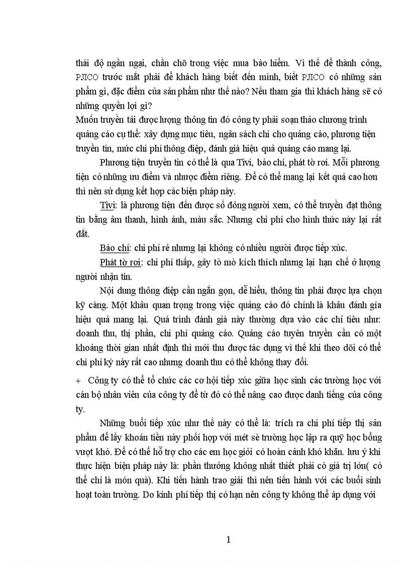 image for page Phân tích thực trạng khai thác nghiệp vụ bảo hiểm kết hợp học sinh sinh viên tại công ty cổ phần bảo hiểm Petrolimex PJICO 1