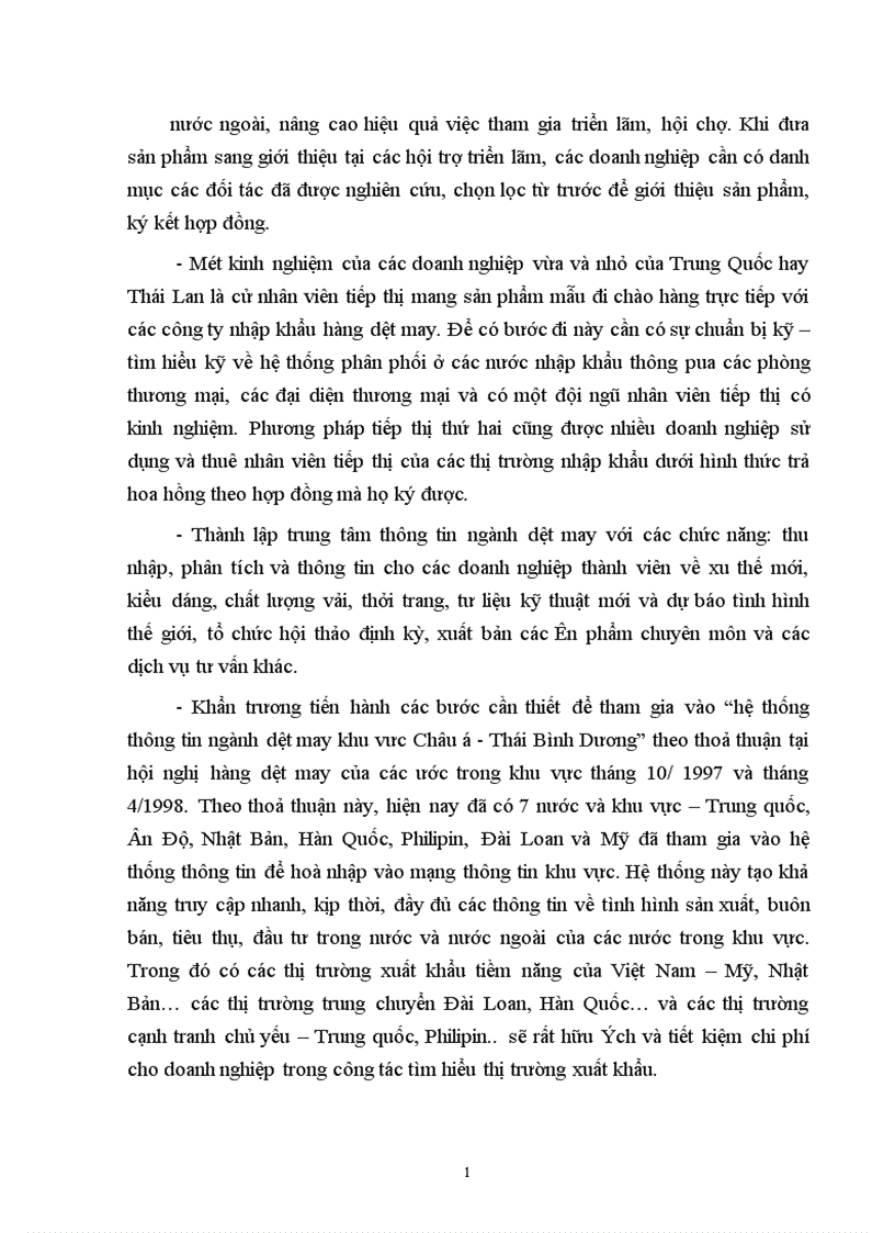 image for page Một số biện pháp nâng cao khả năng cạnh tranh của hàng dệt may Việt Nam trên thị trường thế giới 1