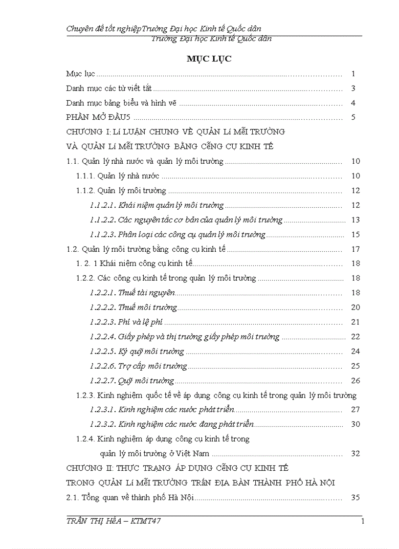 image for page Thực trạng và giải pháp nâng cao hiệu quả áp dụng công cụ kinh tế trong quản lý môi trường trên địa bàn tha 1