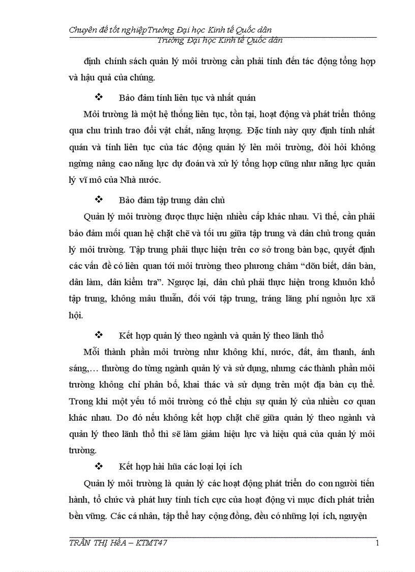 image for page Thực trạng và giải pháp nâng cao hiệu quả áp dụng công cụ kinh tế trong quản lý môi trường trên địa bàn tha 1