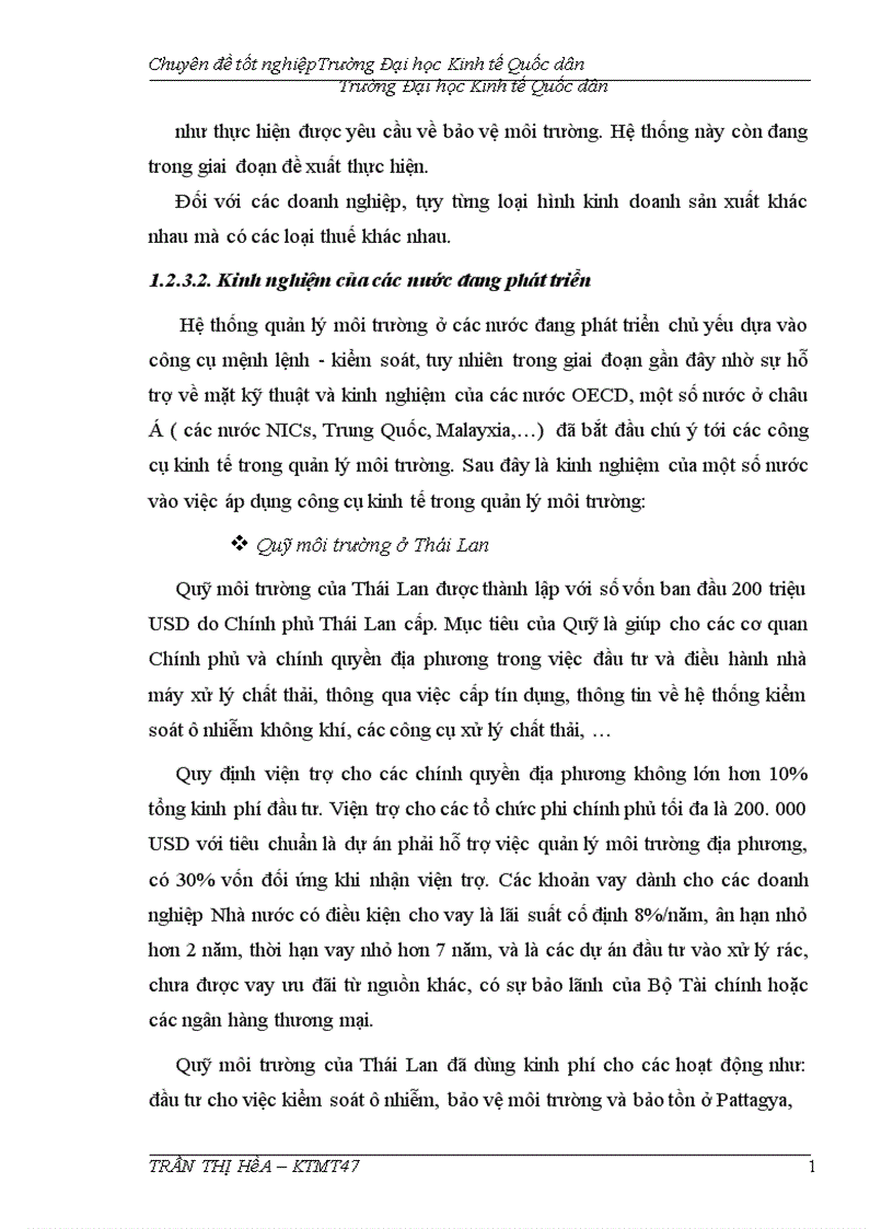 image for page Thực trạng và giải pháp nâng cao hiệu quả áp dụng công cụ kinh tế trong quản lý môi trường trên địa bàn tha 1