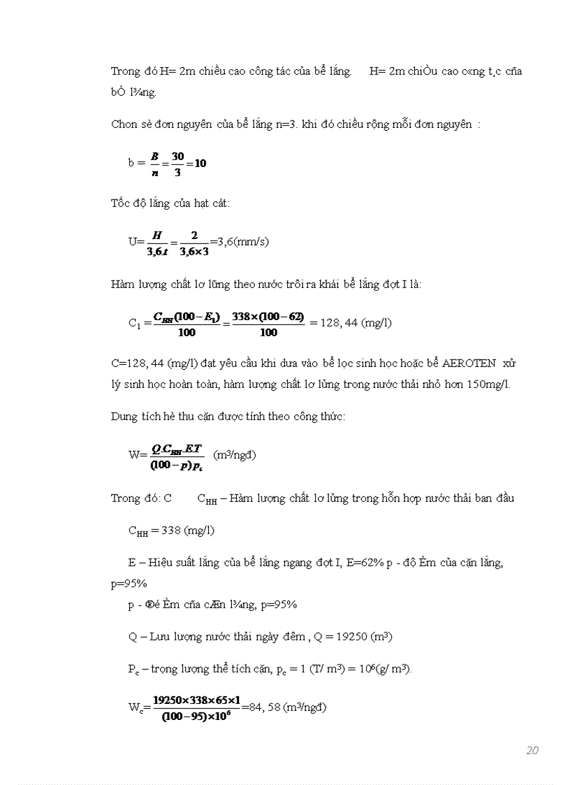 image for page Xác định mức độ cần thiết xử lý nước thải