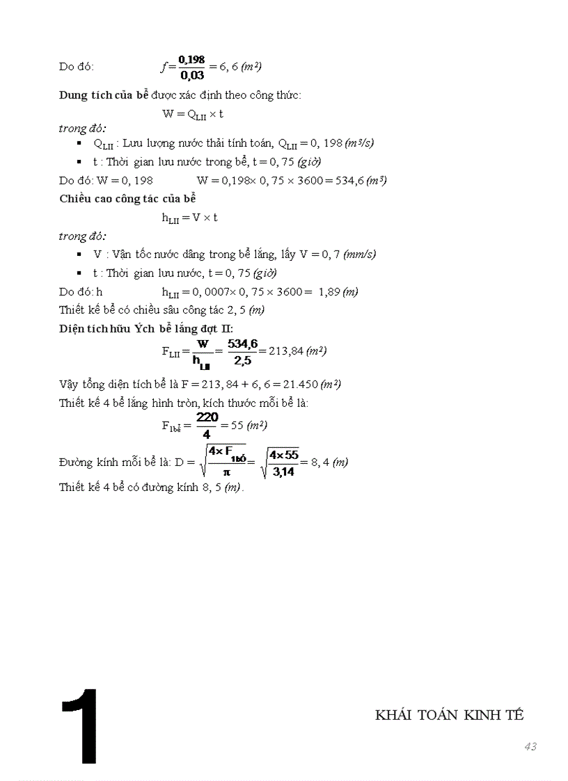 image for page Xác định mức độ cần thiết xử lý nước thải