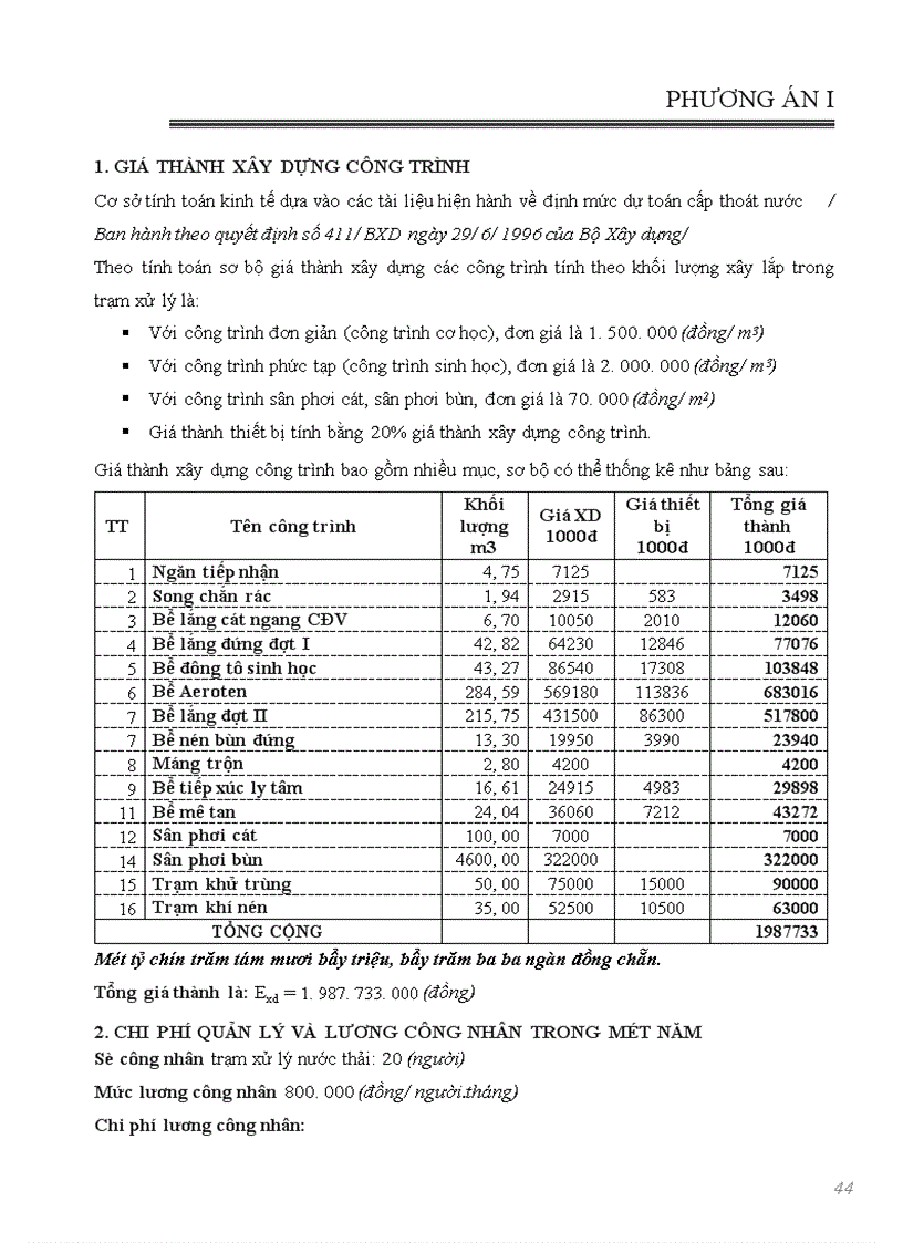 image for page Xác định mức độ cần thiết xử lý nước thải