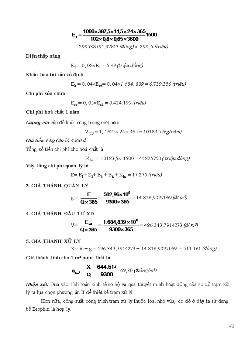 image for page Xác định mức độ cần thiết xử lý nước thải