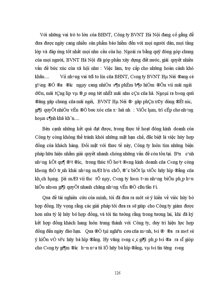 image for page Vấn đề hủy hợp đồng BHNT và các biện pháp hạn chế tình trạng hủy hợp đồng tại Công ty Bảo Việt Nhân thọ Hà Nội 1