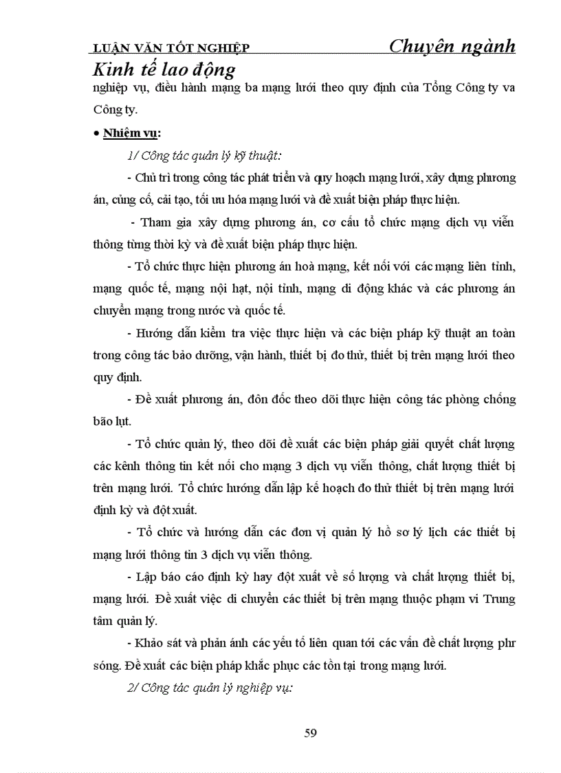 image for page Hoàn thiện tổ chức bộ máy quản lý ở Trung tâm dịch vụ viễn thông khu vực I