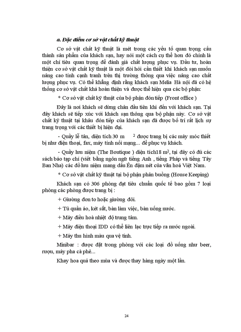 image for page Quản trị nhân lực tại khách sạn Melia Hà nội Thực trạng và giải pháp 1