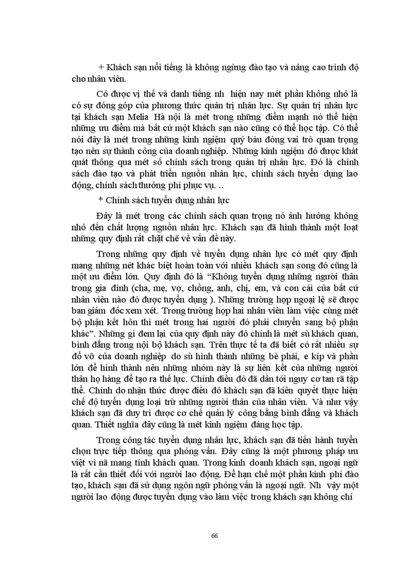 image for page Quản trị nhân lực tại khách sạn Melia Hà nội Thực trạng và giải pháp 1