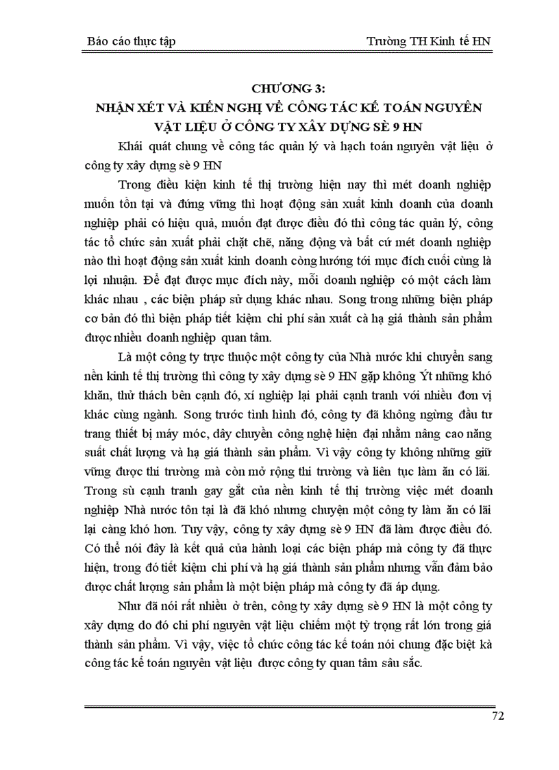 image for page Tổ chức công tác kế toán nguyên vật liệu của Công ty xây dựng số 9 Hà Nội 1