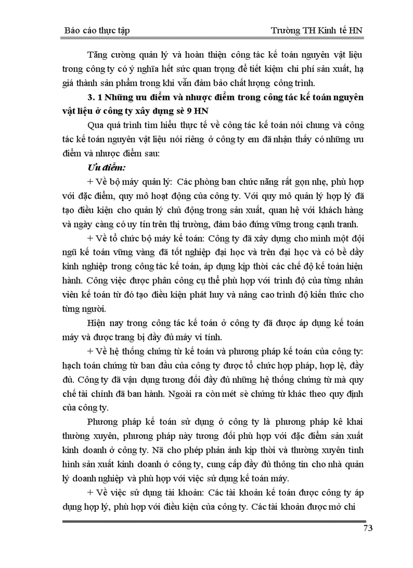 image for page Tổ chức công tác kế toán nguyên vật liệu của Công ty xây dựng số 9 Hà Nội 1