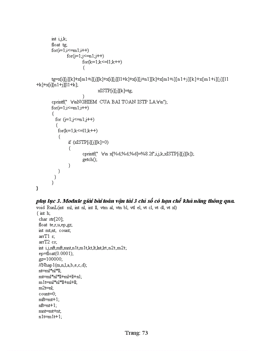 image for page Bài toán vận tải ba chỉ số solid transport problem không hạn chế và có hạn chế khả năng thông qua Bài toán vận tải ba chỉ số khoảng interval solid transport problem và giới thiệu một số Bài toán vận tải đa mục tiêu