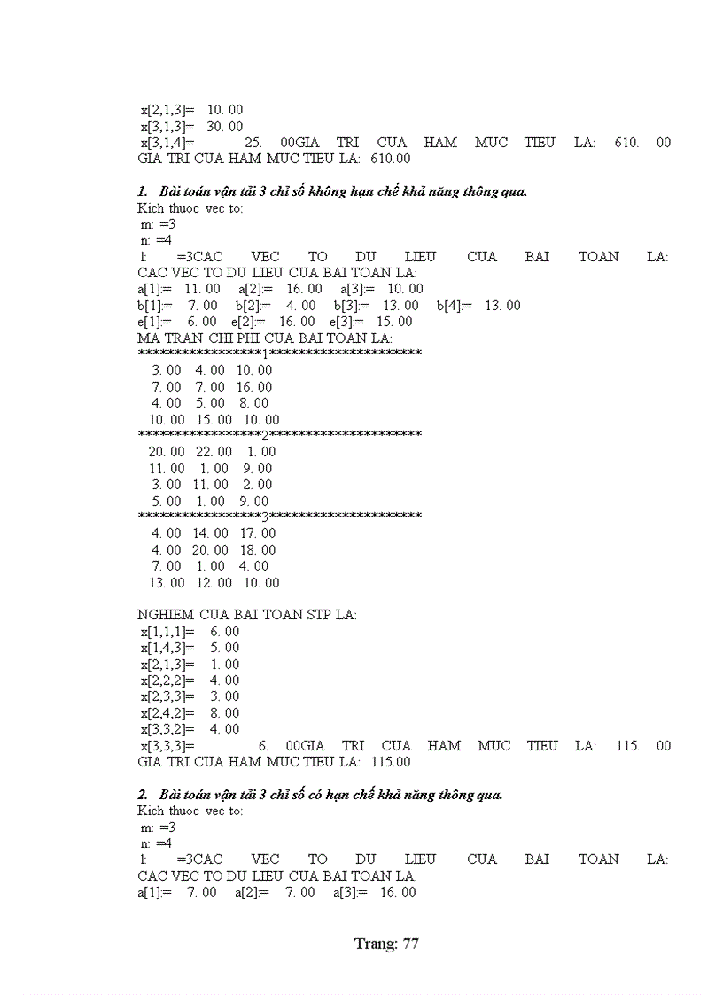 image for page Bài toán vận tải ba chỉ số solid transport problem không hạn chế và có hạn chế khả năng thông qua Bài toán vận tải ba chỉ số khoảng interval solid transport problem và giới thiệu một số Bài toán vận tải đa mục tiêu