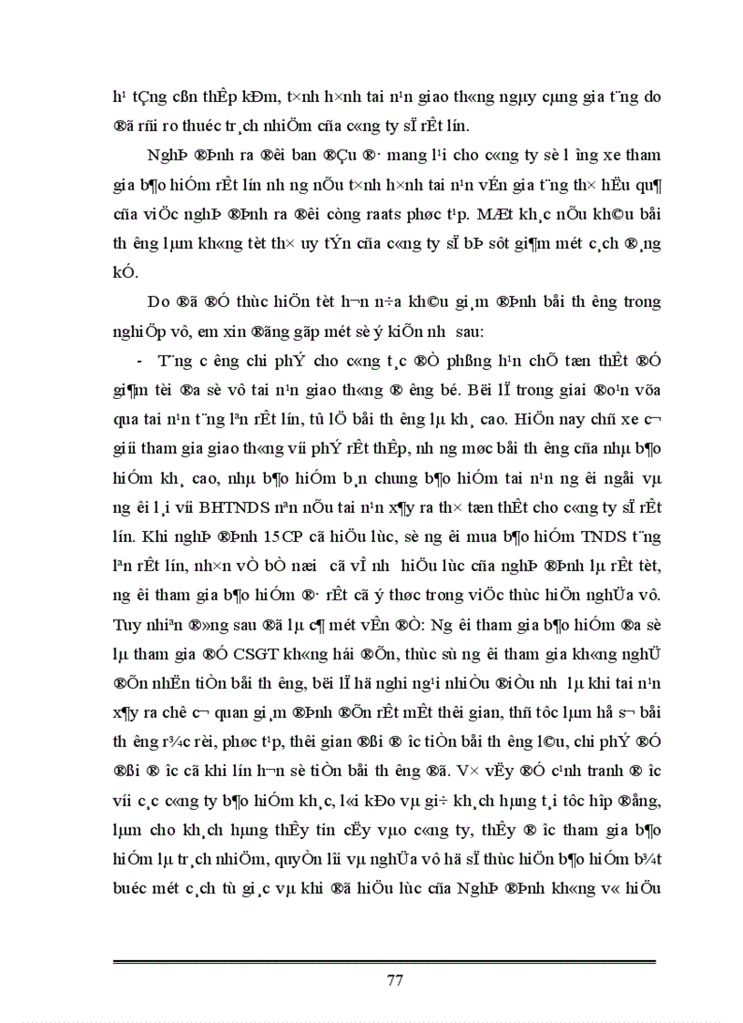 image for page Nghiệp vụ bảo hiểm trách nhiệm dân sự của chủ xe cơ giới đối với người thứ ba Kiến nghị nhằm thực hiện tốt nghiệp vụ theo nghị định 15 2003 NĐ CP của Chính phủ tại PJICO giai đoạn 1998 2002 1