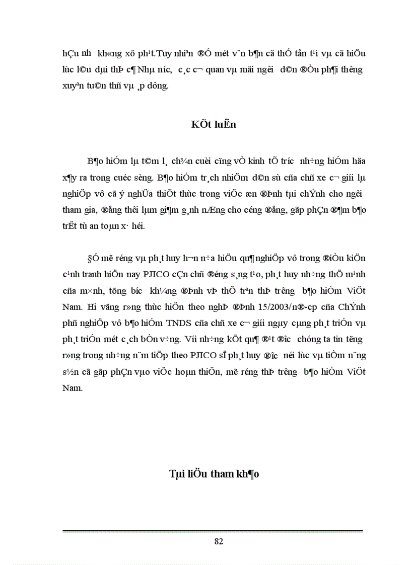 image for page Nghiệp vụ bảo hiểm trách nhiệm dân sự của chủ xe cơ giới đối với người thứ ba Kiến nghị nhằm thực hiện tốt nghiệp vụ theo nghị định 15 2003 NĐ CP của Chính phủ tại PJICO giai đoạn 1998 2002 1