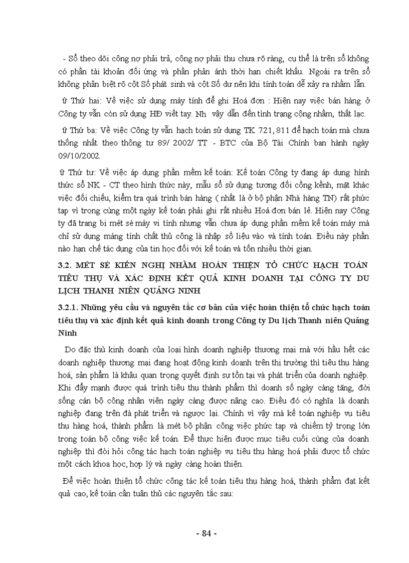 image for page Tổ chức hạch toán về tiêu thụ và xác định kết quả kinh doanh tại Công ty Du lịch Thanh niên Quảng Ninh 1