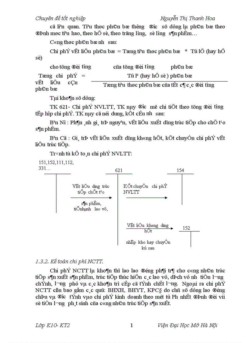 image for page Kế toán tập hợp chi phí sản xuất và tính giá thành sản phẩm tại Xí nghiệp May Xuất khẩu Thanh Trì 1