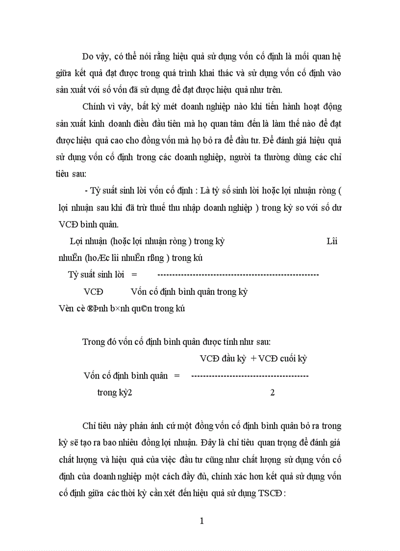 image for page Một số giải pháp chủ yếu nhằm góp phần nâng cao hiệu quả sử dụng vốn cố định ở Công ty Cao Su Sao Vàng 1