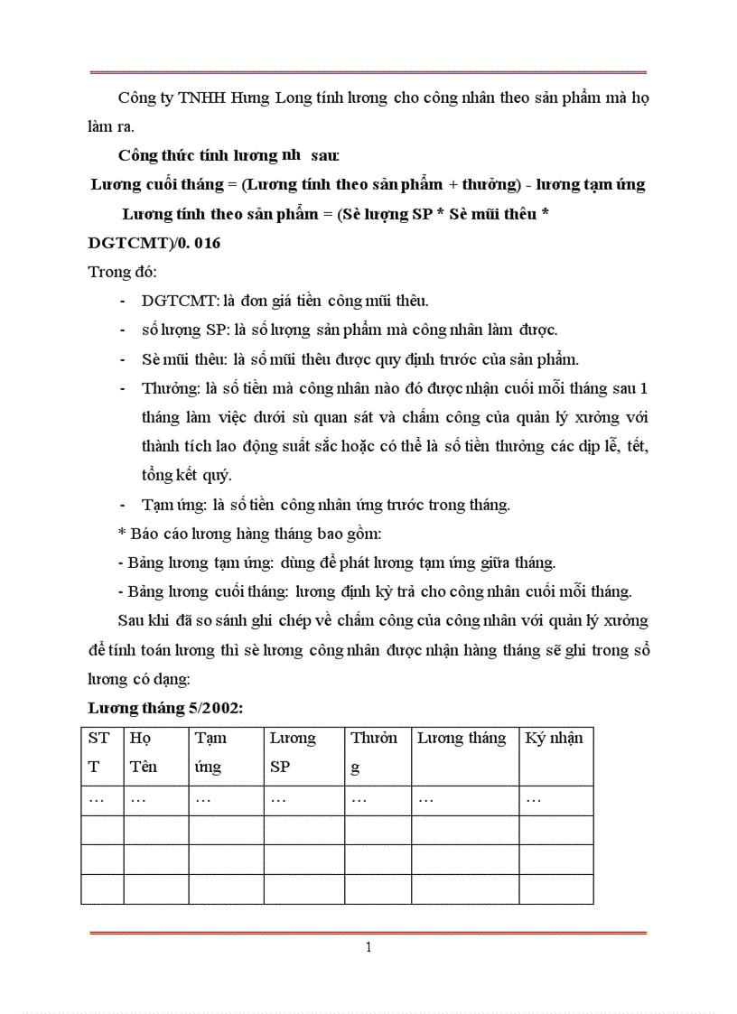 image for page Phân tích và thiết kế thống thông tin quản lý nhân sự tại công ty TNHH Hưng Long 1