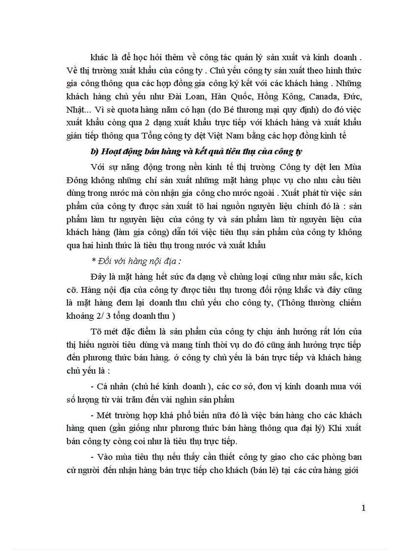 image for page Thực trạng hoạt động bán hàng của công ty dệt len mùa đông