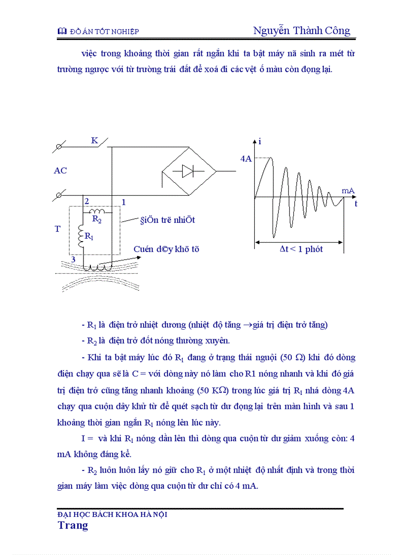 image for page Nguyên lý chung của máy thu hình màu và tác dụng từng khối trong máy thu hình 1